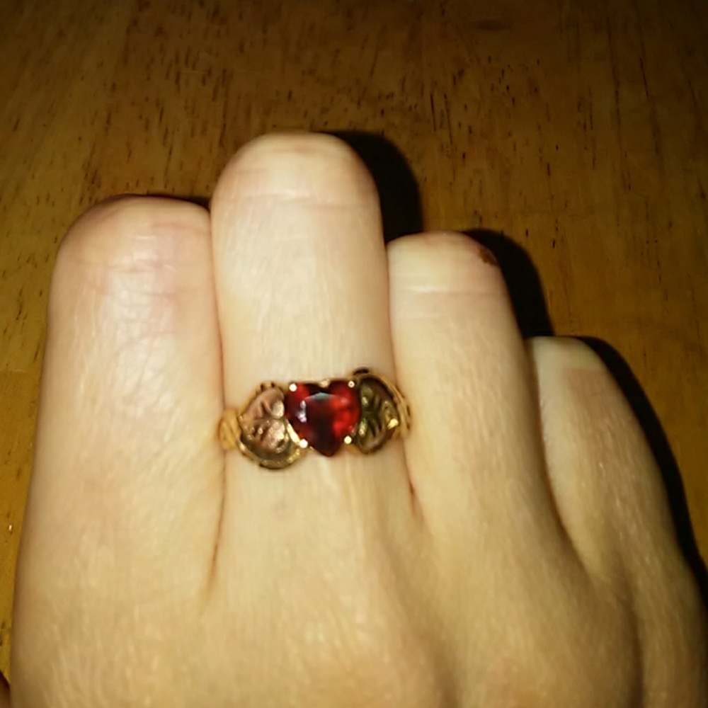 Garnet black hills gold